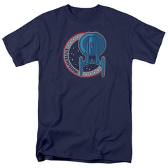 Star Trek Enterprise Patch Men's 18/1 Cotton Short-Sleeve T-Shirt