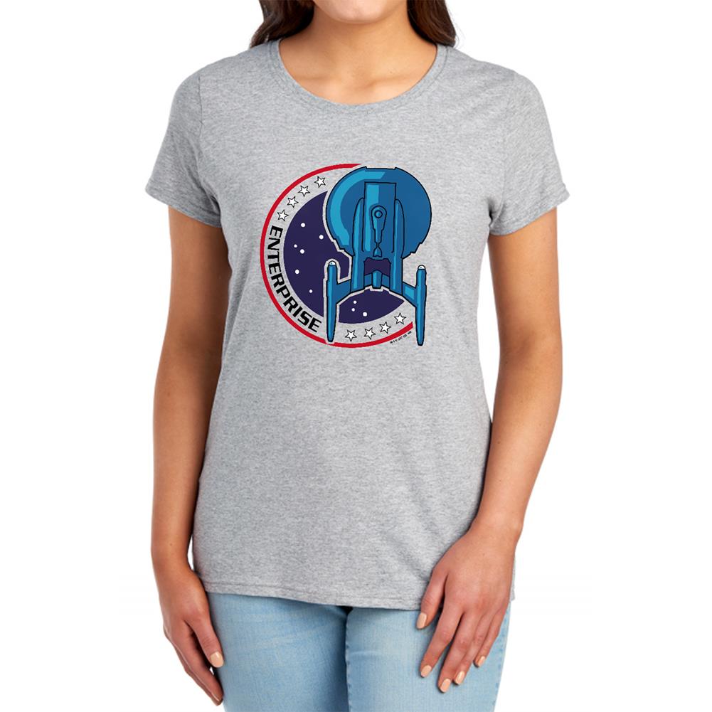 Star Trek Enterprise Patch Women's 18/1 Cotton Short-Sleeve T-Shirt