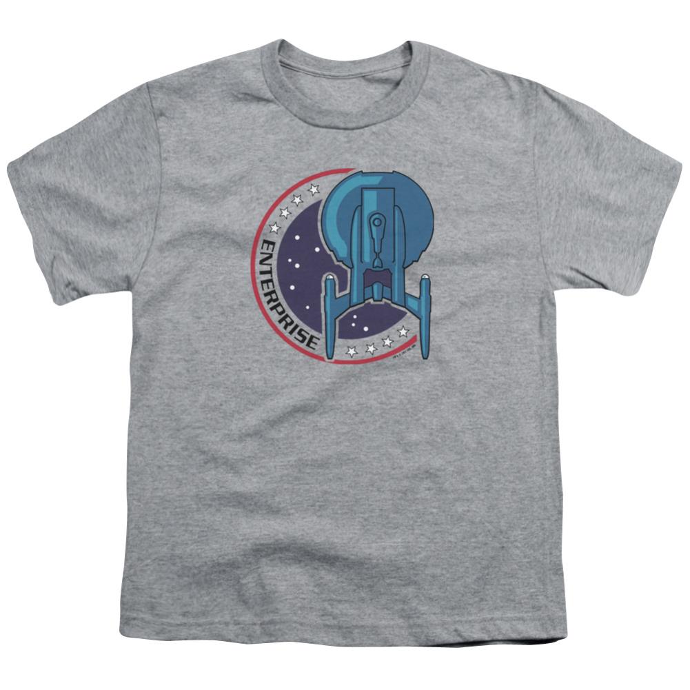 Star Trek Enterprise Patch Youth 18/1 100% Cotton Short-Sleeve T-Shirt