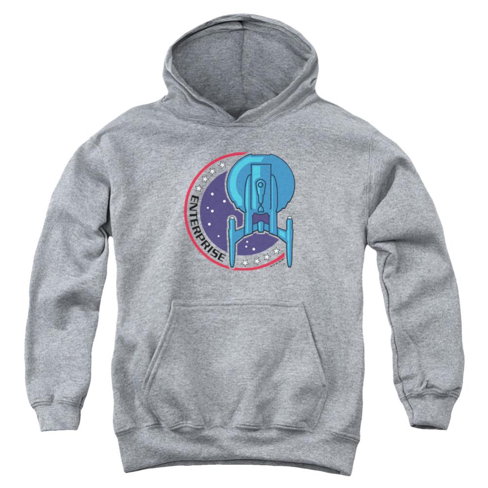 Star Trek Enterprise Patch Youth Cotton Poly Pull-Over Hoodie