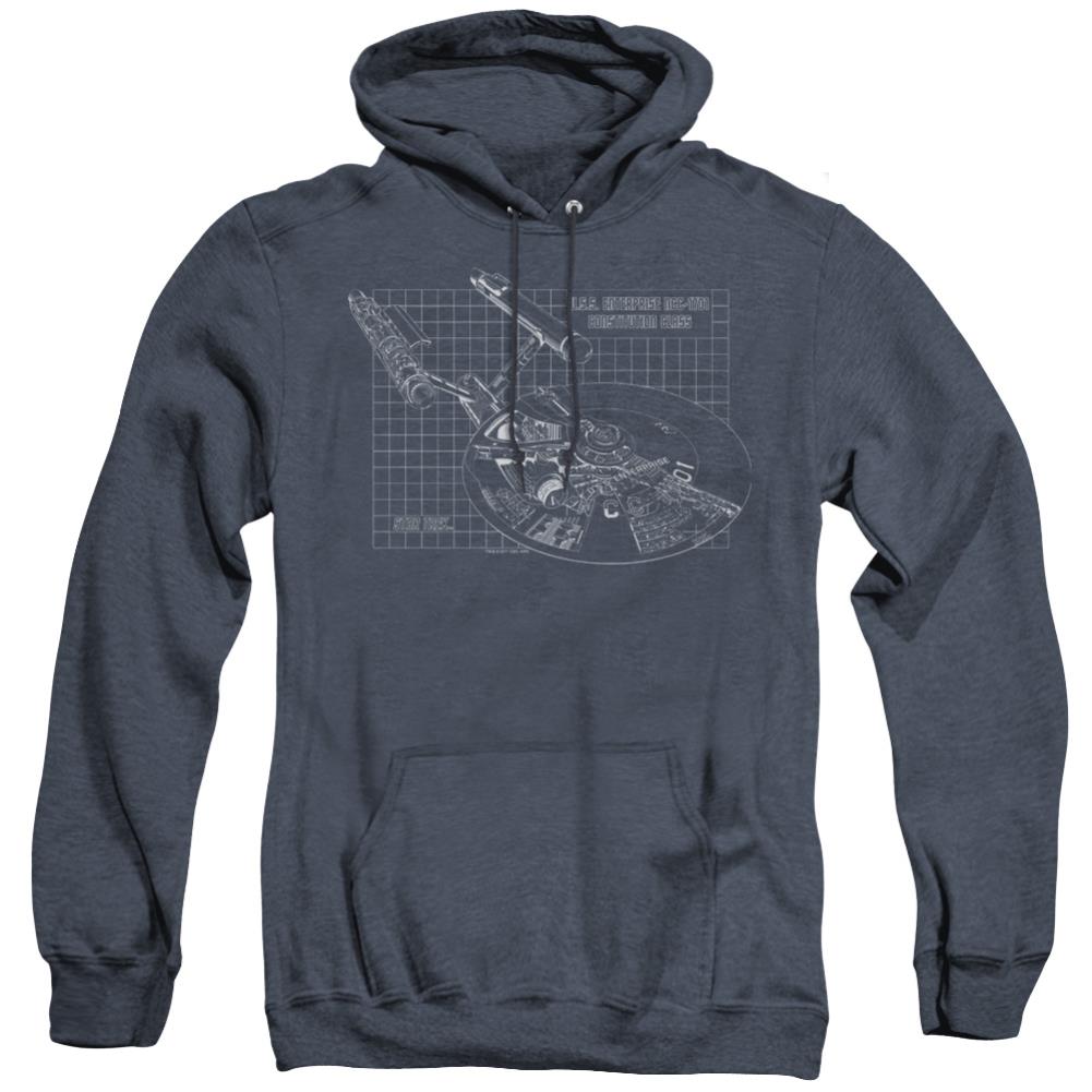 Star Trek Enterprise Prints Men's Pull-Over Hoodie