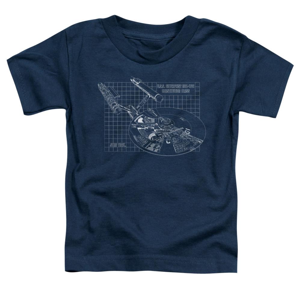 Star Trek Enterprise Prints Toddler 18/1 Cotton Short-Sleeve T-Shirt