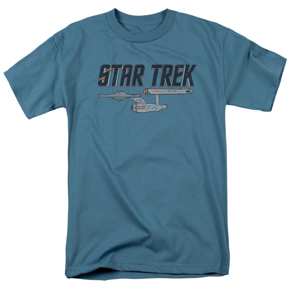 Star Trek Entreprise Logo Men's 18/1 Cotton Short-Sleeve T-Shirt