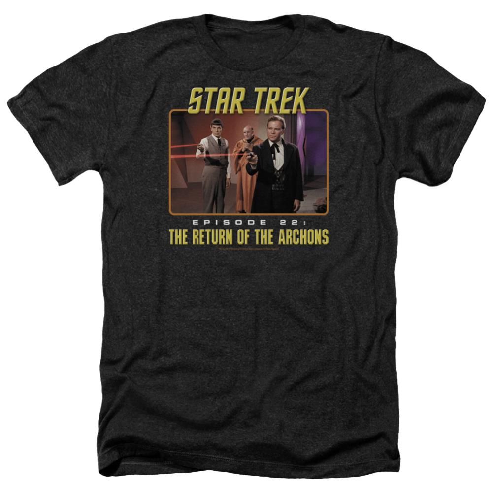 Star Trek Episode 22 Men's 30/1 Heather 60 40 Poly Short-Sleeve T-Shirt