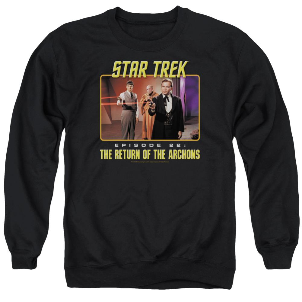 Star Trek Episode 22 Men's Crewneck 50 50 Poly Long-Sleeve T-Shirt