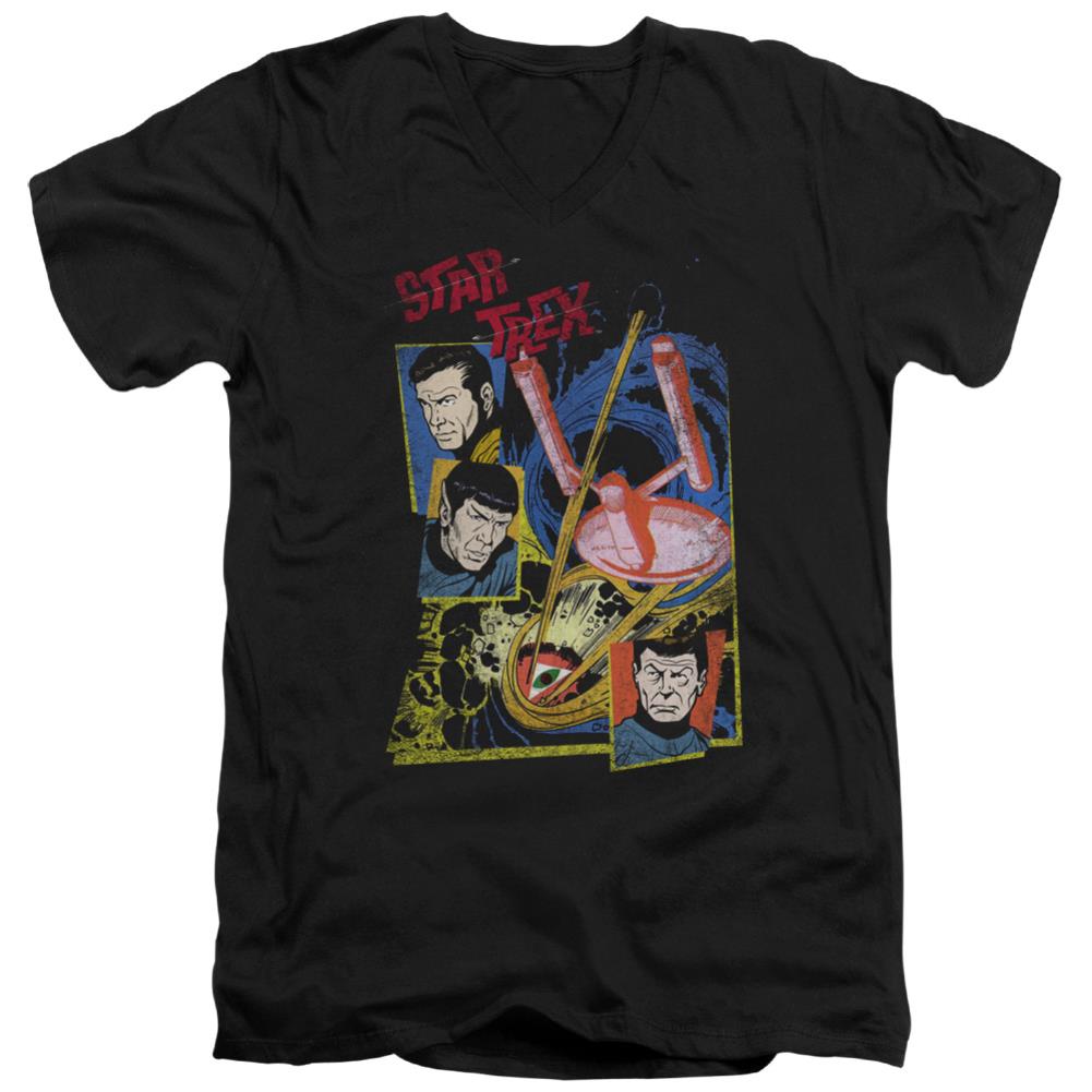 Star Trek Eye Of The Storm Men's 30/1 Cotton Slim V-Neck T-Shirt