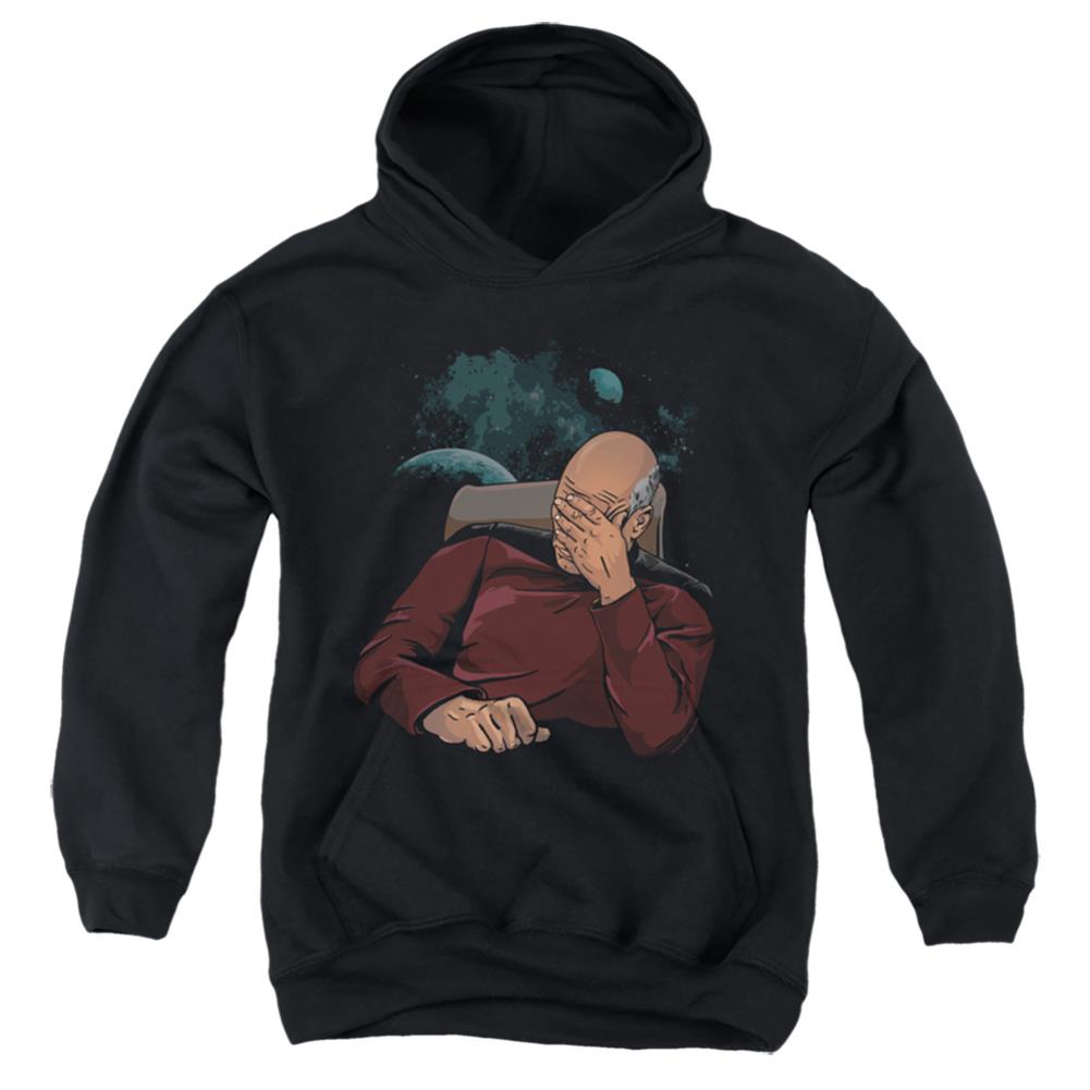 Star Trek Facepalm Youth Cotton Poly Pull-Over Hoodie