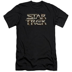 Star Trek Feel The Steel Men's Ultra-Soft 30/1 Cotton Slim Short-Sleeve T-Shirt