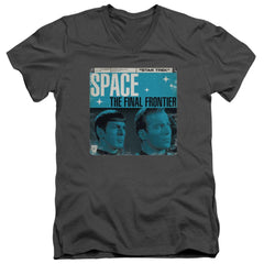 Star Trek Final Frontier Cover Men's 30/1 Cotton Slim V-Neck T-Shirt