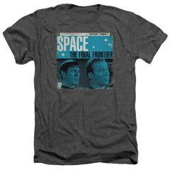 Star Trek Final Frontier Cover Men's 30/1 Heather 60 40 Poly Short-Sleeve T-Shirt