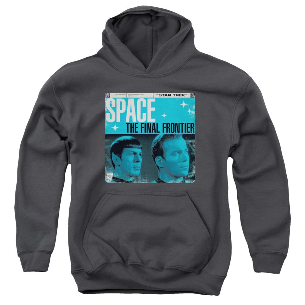 Star Trek Final Frontier Cover Youth Cotton Poly Pull-Over Hoodie