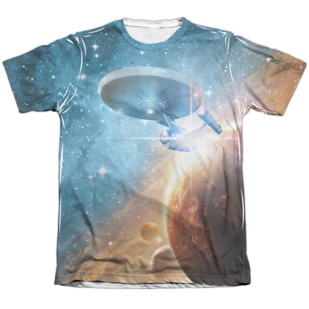 Star Trek Final Frontier Men's Regular Fit Poly Cotton Short-Sleeve T-Shirt