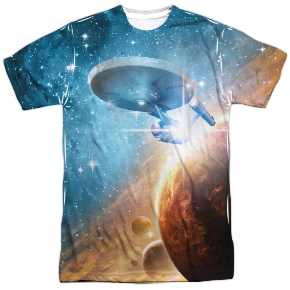 Star Trek Final Frontier Men's Regular Fit Polyester Short-Sleeve T-Shirt