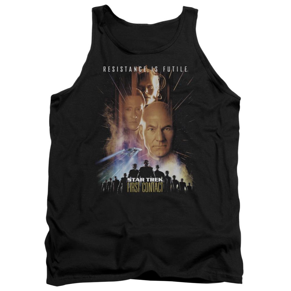 Star Trek First Contact (Movie) Men's 18/1 Cotton Tank Top