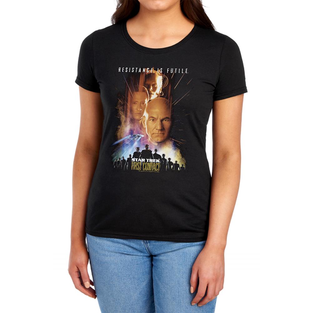 Star Trek First Contact (Movie) Women's 18/1 Cotton Short-Sleeve T-Shirt