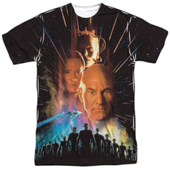 Star Trek Fist Contact Poster Men's Regular Fit Polyester Short-Sleeve T-Shirt