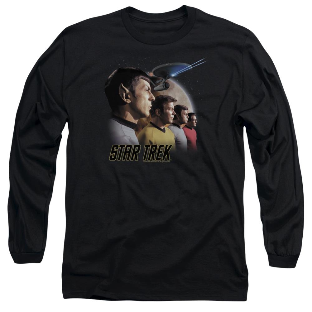 Star Trek Forward To Adventure Men's 18/1 Cotton Long-Sleeve T-Shirt