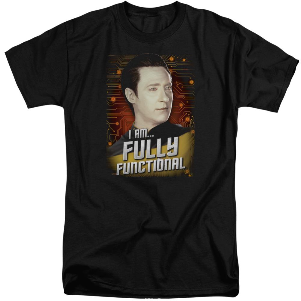 Star Trek Fully Functional Men's 18/1 Tall Cotton Short-Sleeve T-Shirt