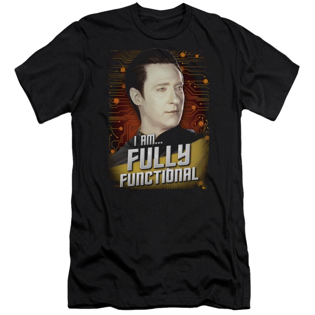 Star Trek Fully Functional Men's Ultra-Soft 30/1 Cotton Slim Short-Sleeve T-Shirt
