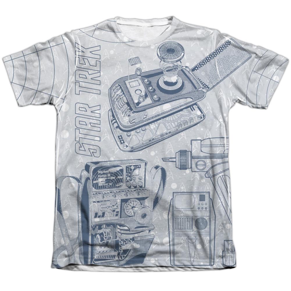 Star Trek Gadgets Men's Regular Fit Poly Cotton Short-Sleeve T-Shirt