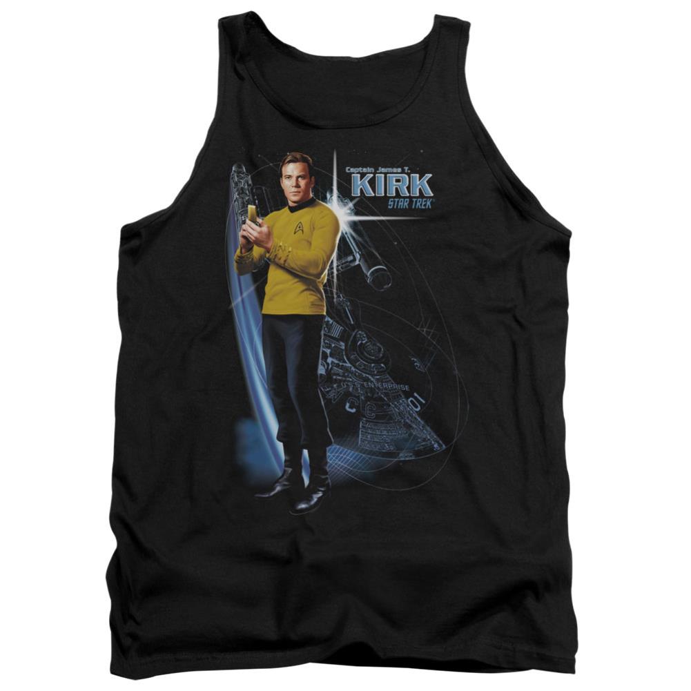 Star Trek Galactic Kirk Men's 18/1 Cotton Tank Top