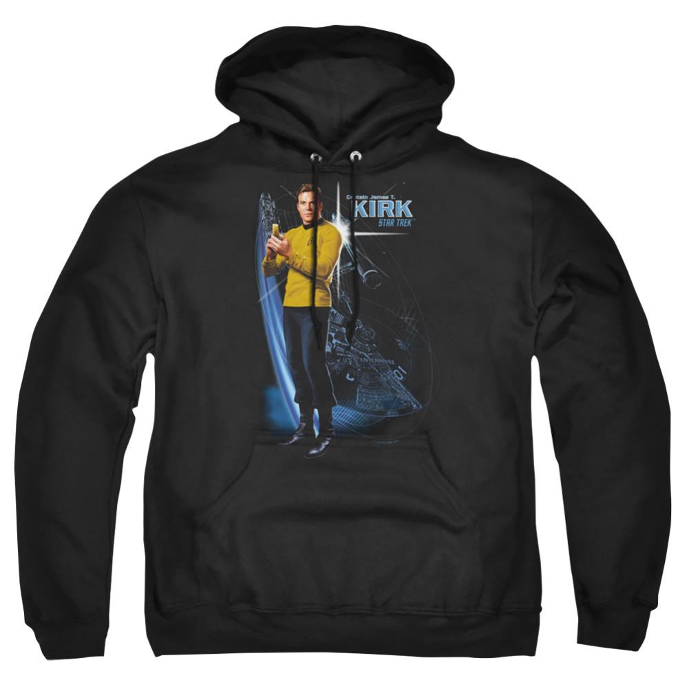 Star Trek Galactic Kirk Men's Pull-Over 75 25 Poly Hoodie