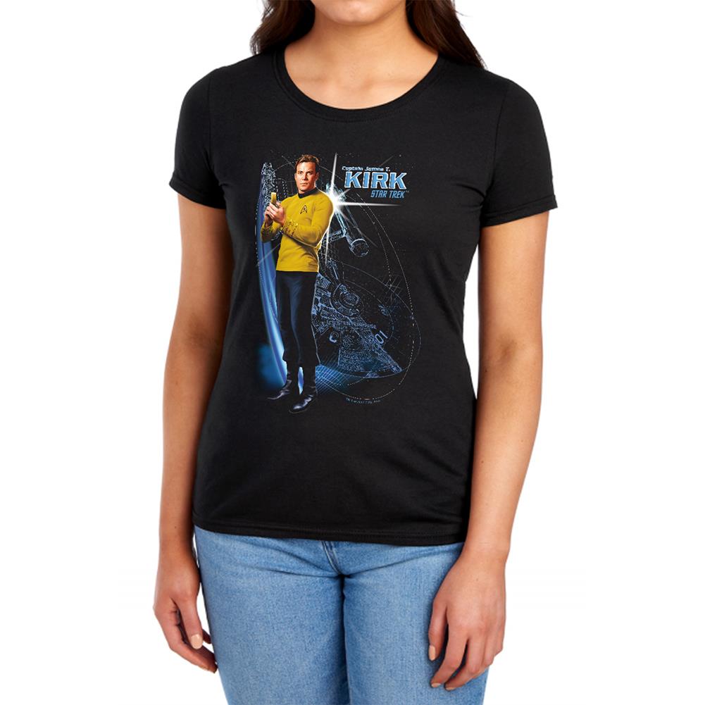 Star Trek Galactic Kirk Women's 18/1 Cotton Short-Sleeve T-Shirt