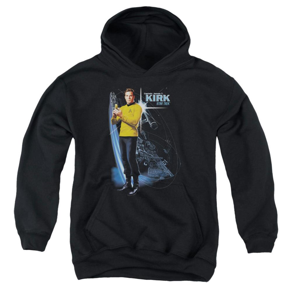 Star Trek Galactic Kirk Youth Cotton Poly Pull-Over Hoodie