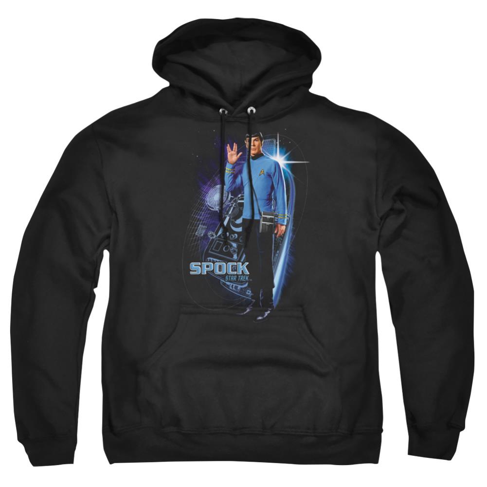 Star Trek Galactic Spock Men's Pull-Over 75 25 Poly Hoodie