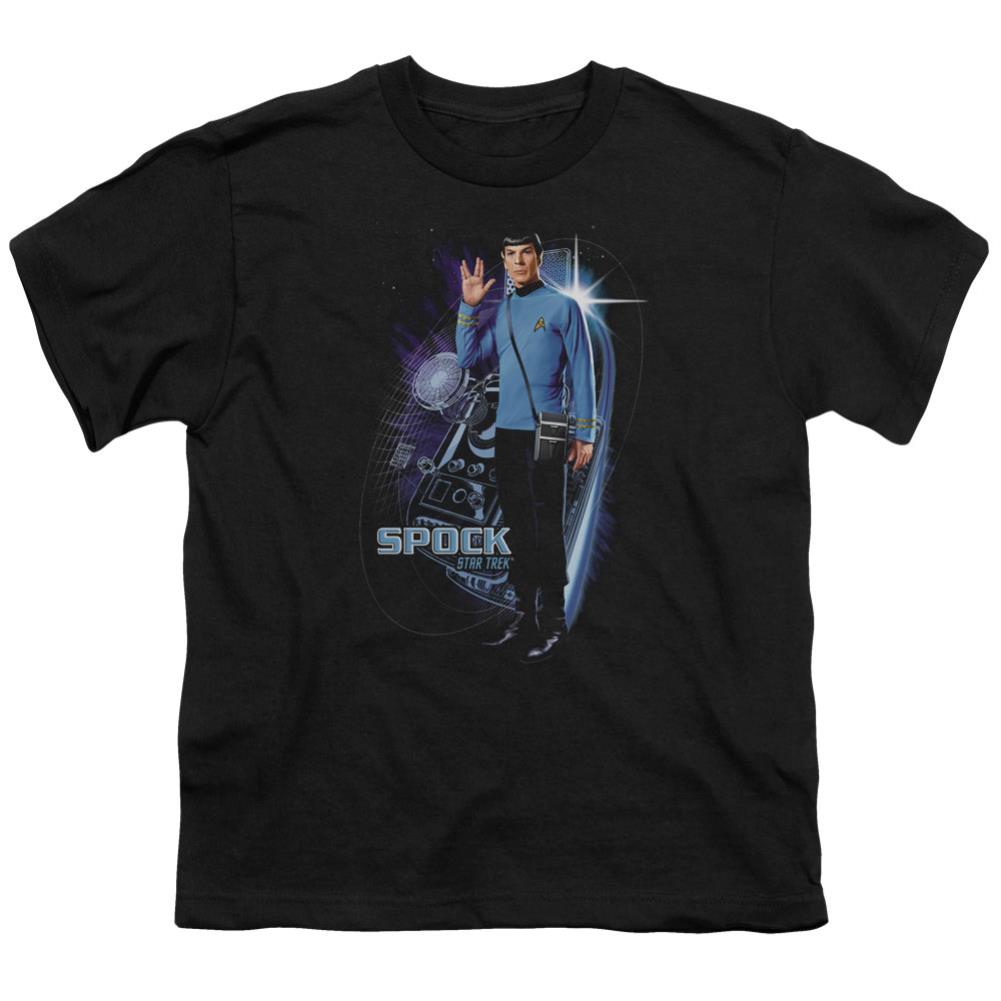 Star Trek Galactic Spock Youth 18/1 100% Cotton Short-Sleeve T-Shirt