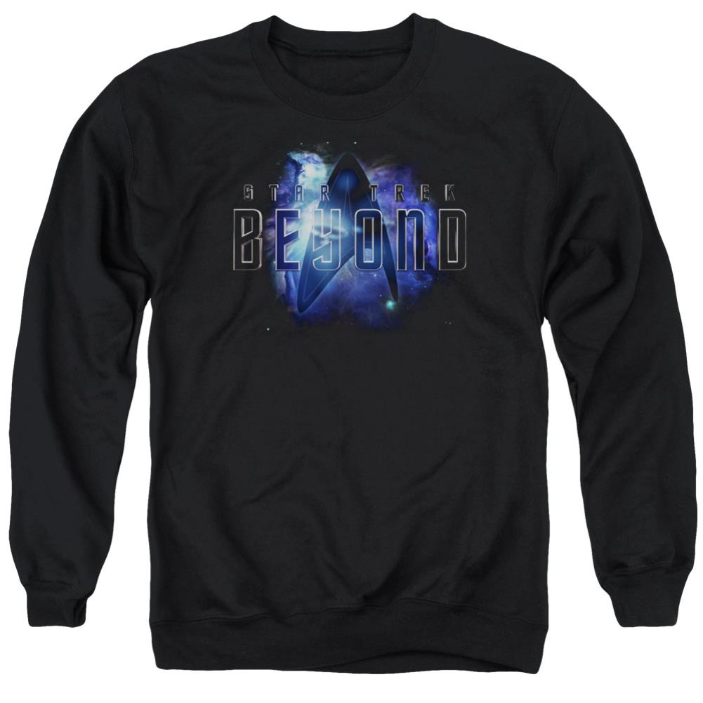 Star Trek Galaxy Beyond Men's Crewneck 50 50 Poly Long-Sleeve T-Shirt