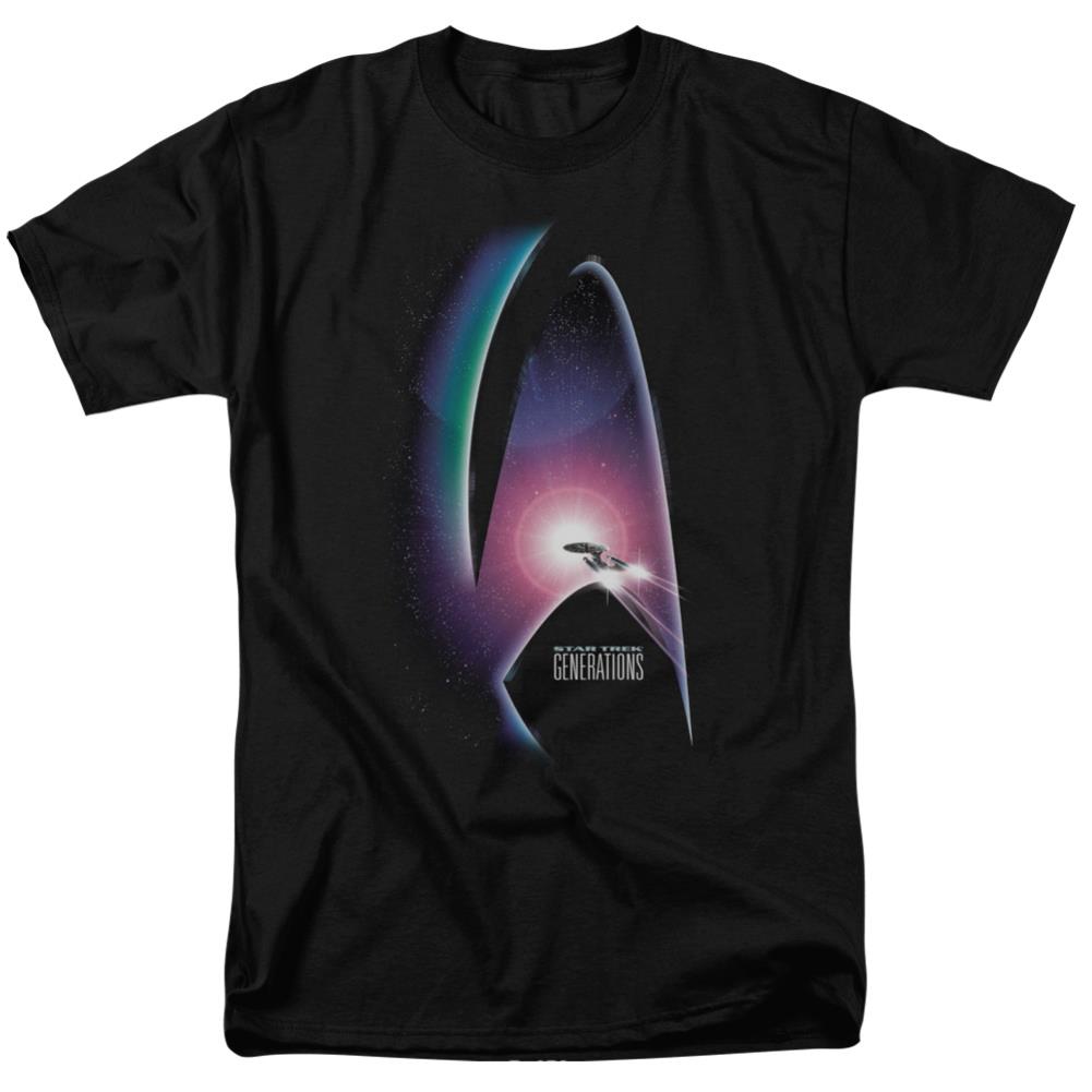 Star Trek Generations (Movie) Men's 18/1 Cotton Short-Sleeve T-Shirt