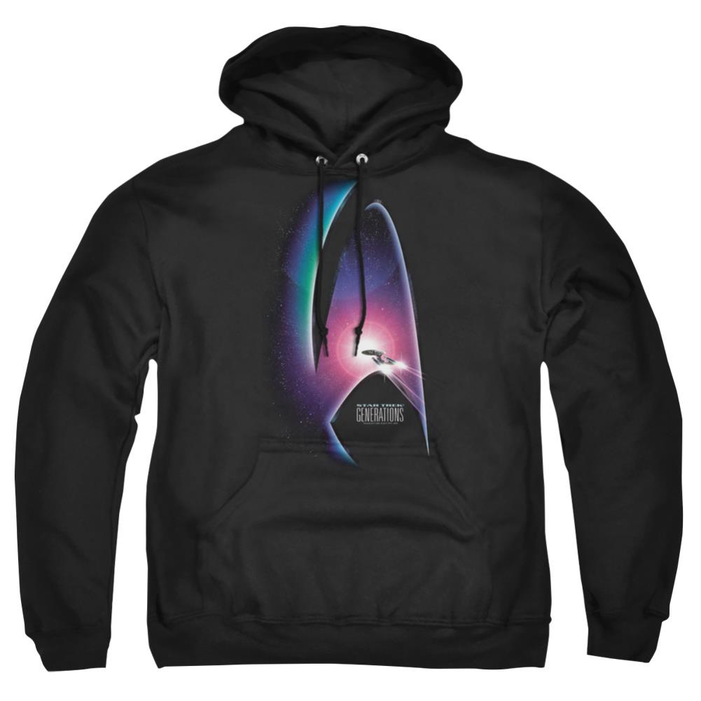 Star Trek Generations (Movie) Men's Pull-Over 75 25 Poly Hoodie