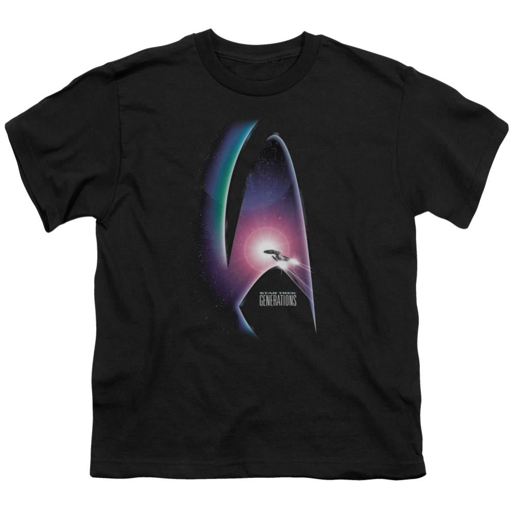 Star Trek Generations (Movie) Youth 18/1 100% Cotton Short-Sleeve T-Shirt