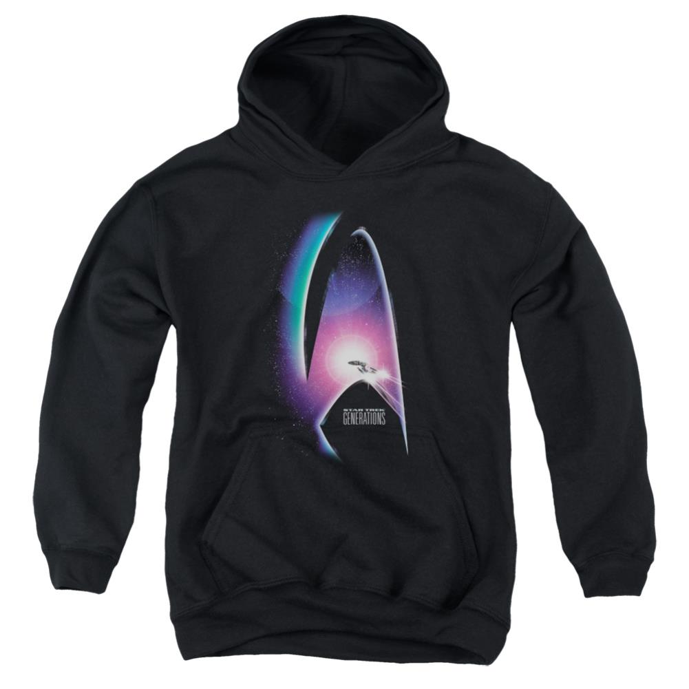 Star Trek Generations (Movie) Youth Cotton Poly Pull-Over Hoodie