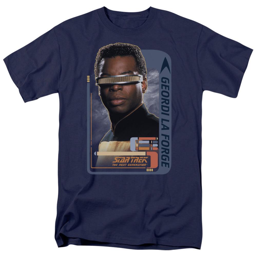 Star Trek Geordi Laforge Men's 18/1 Cotton Short-Sleeve T-Shirt