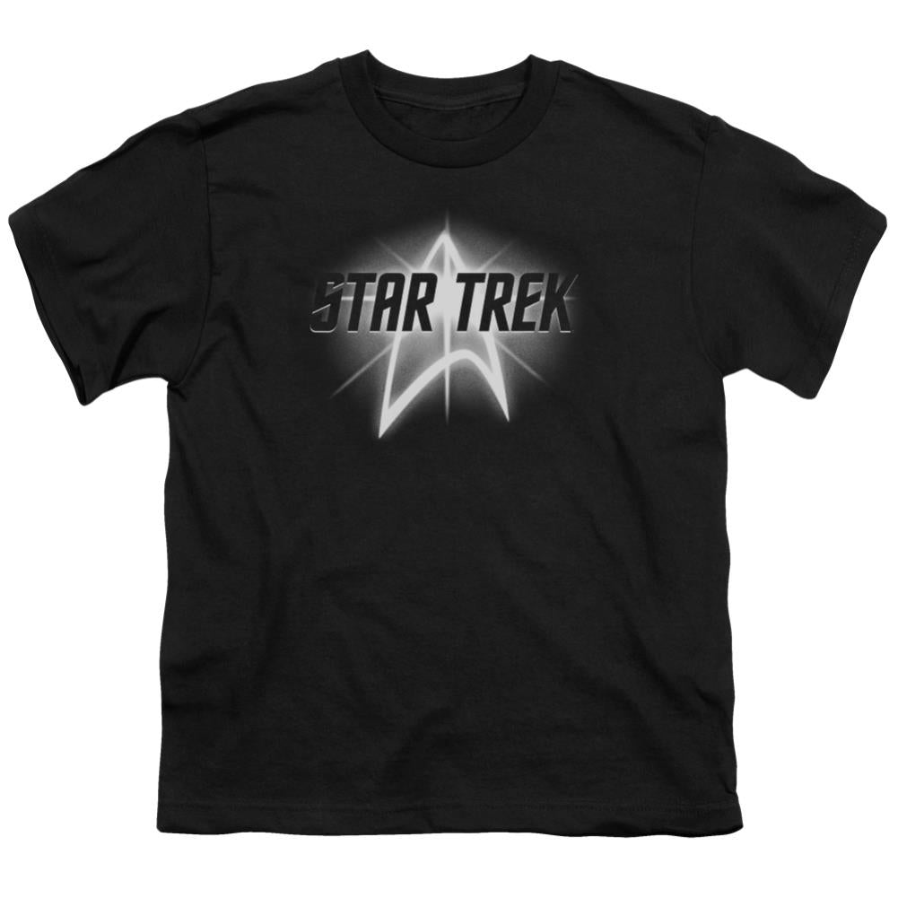 Star Trek Glow Logo Youth 18/1 100% Cotton Short-Sleeve T-Shirt