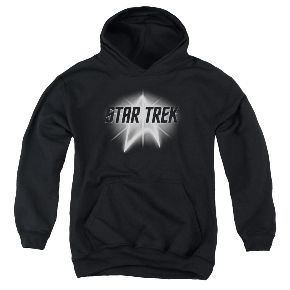 Star Trek Glow Logo Youth Cotton Poly Pull-Over Hoodie