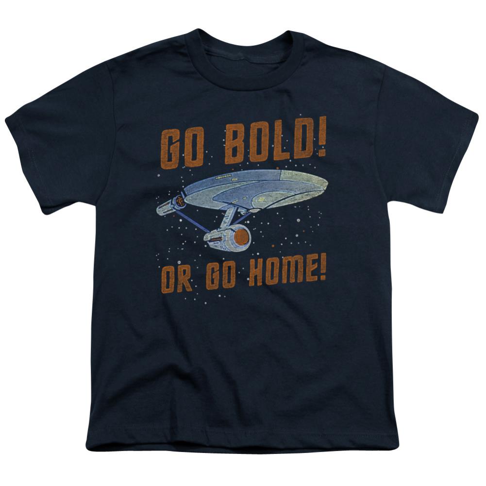 Star Trek Go Bold Youth 18/1 100% Cotton Short-Sleeve T-Shirt