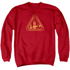 Star Trek Gold Academy Men's Crewneck 50 50 Poly Long-Sleeve T-Shirt