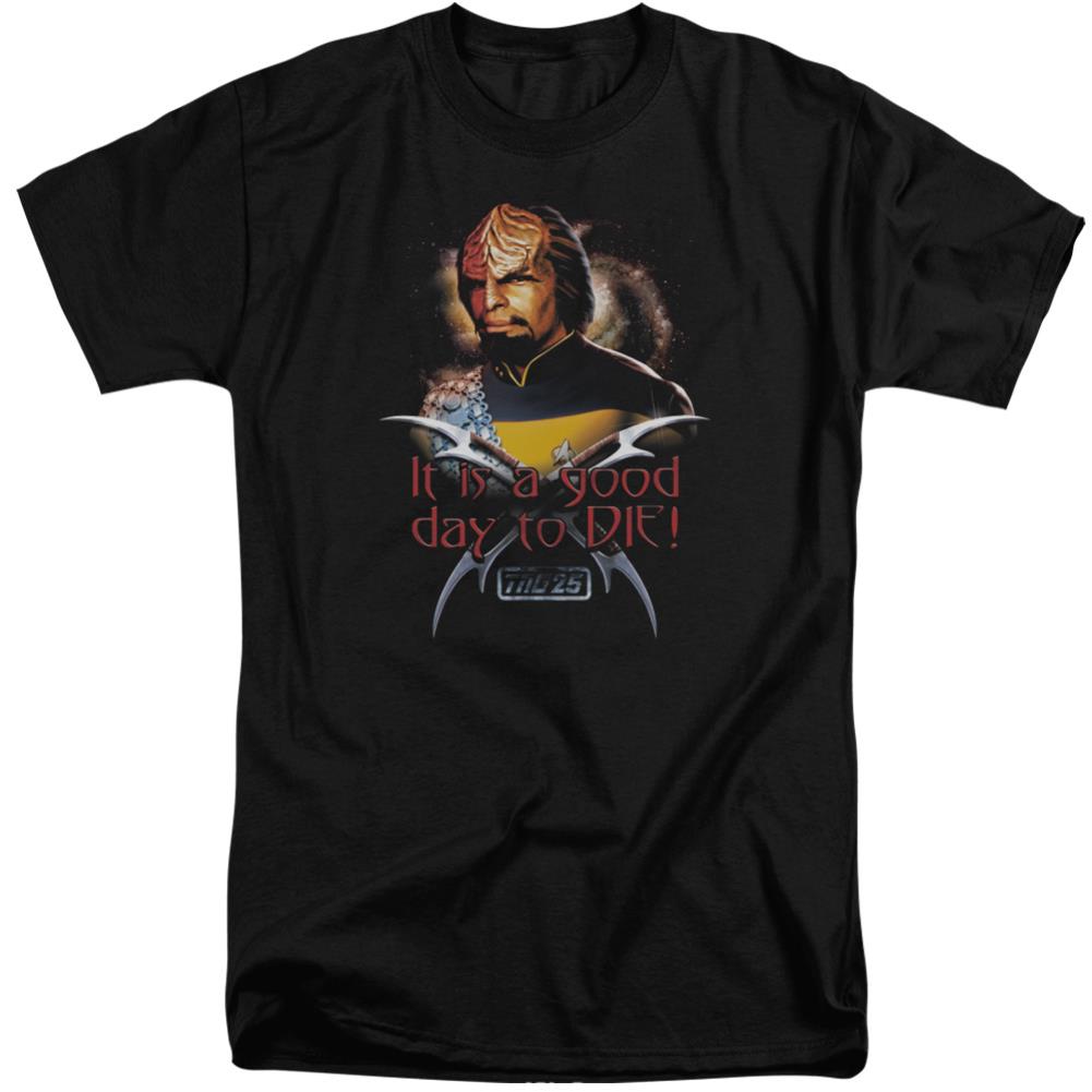 Star Trek Good Day To Die Men's 18/1 Tall Cotton Short-Sleeve T-Shirt