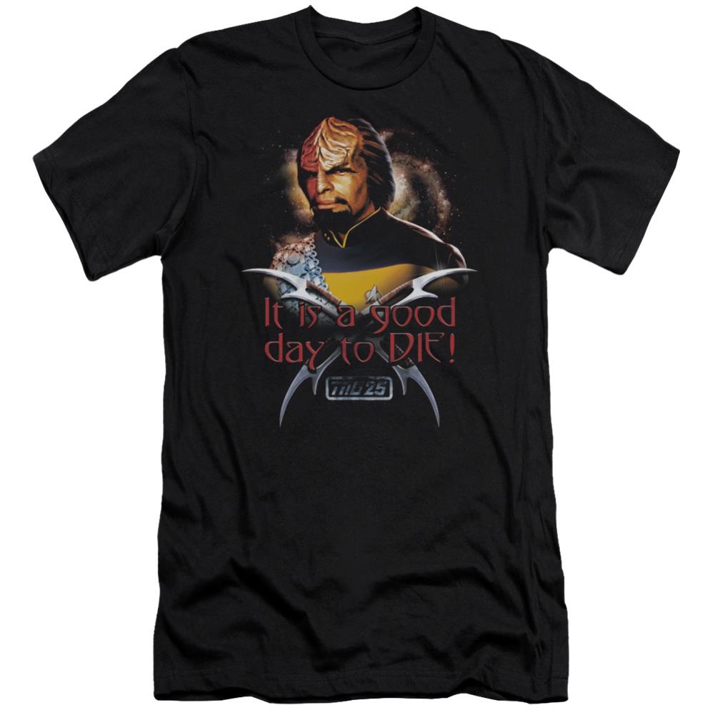Star Trek Good Day To Die Men's Ultra-Soft 30/1 Cotton Slim Short-Sleeve T-Shirt