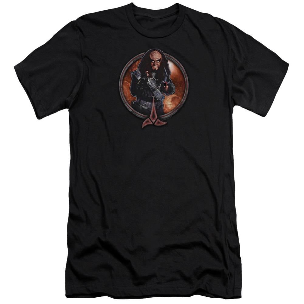Star Trek Gowron Men's Ultra-Soft 30/1 Cotton Slim Short-Sleeve T-Shirt