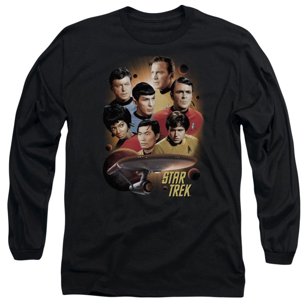 Star Trek Heart Of The Enterprise Men's 18/1 Cotton Long-Sleeve T-Shirt