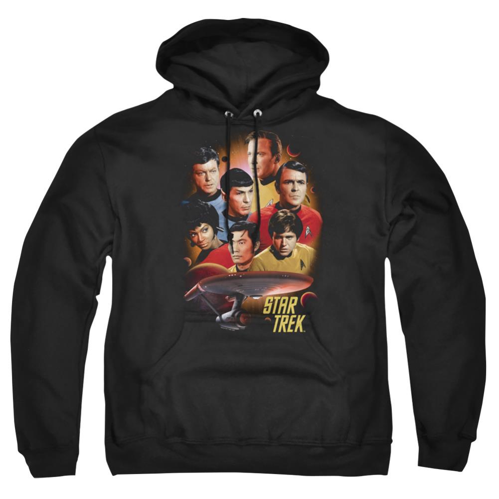Star Trek Heart Of The Enterprise Men's Pull-Over 75 25 Poly Hoodie