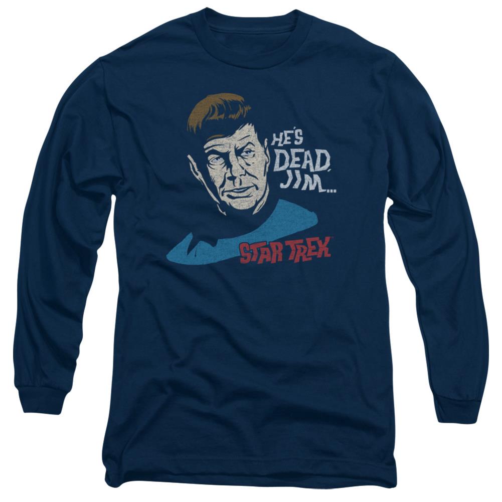 Star Trek He's Dead Jim Men's 18/1 Cotton Long-Sleeve T-Shirt