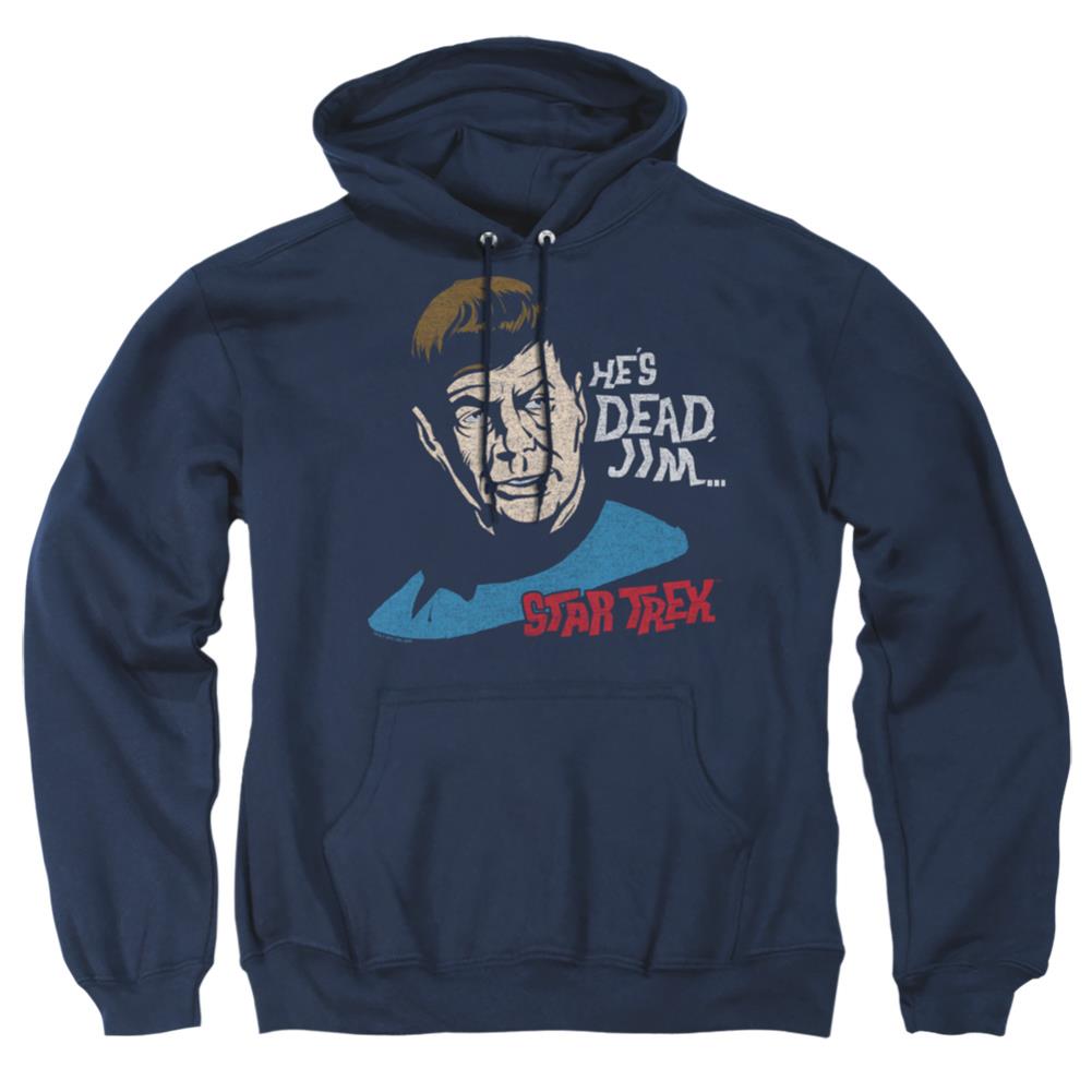 Star Trek He's Dead Jim Men's Pull-Over 75 25 Poly Hoodie