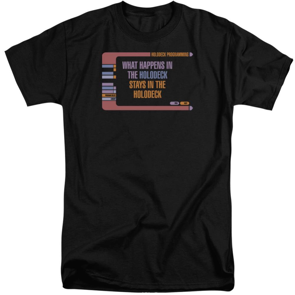 Star Trek Holodeck Secrets Men's 18/1 Tall Cotton Short-Sleeve T-Shirt