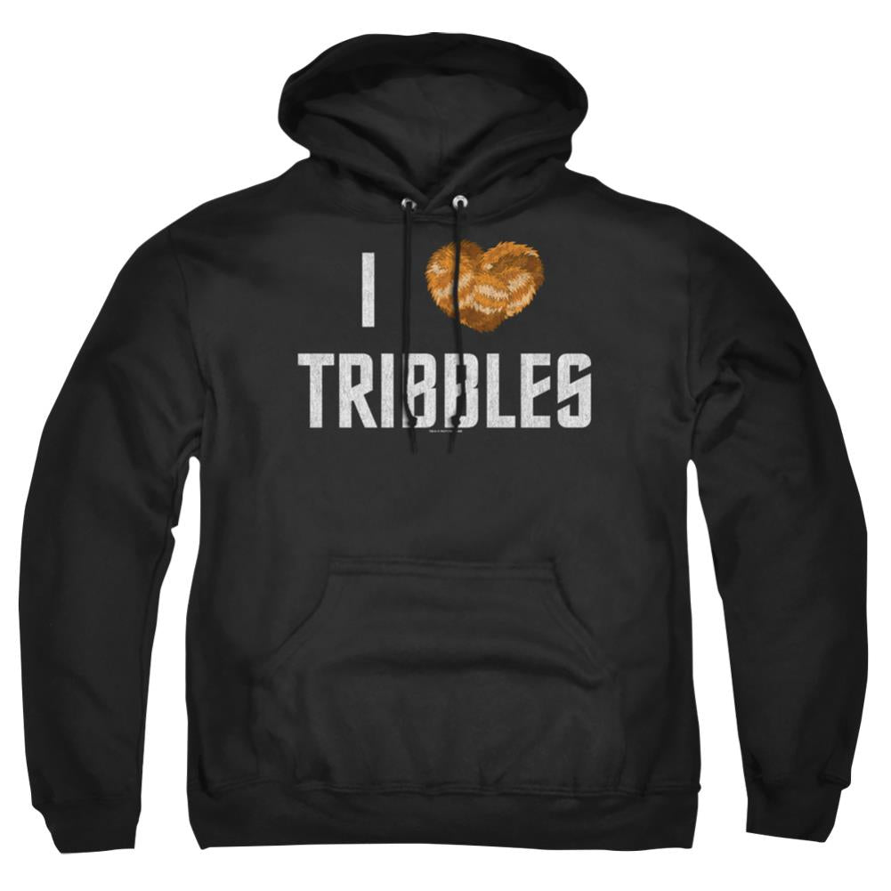 Star Trek I Heart Tribbles Men's Pull-Over 75 25 Poly Hoodie