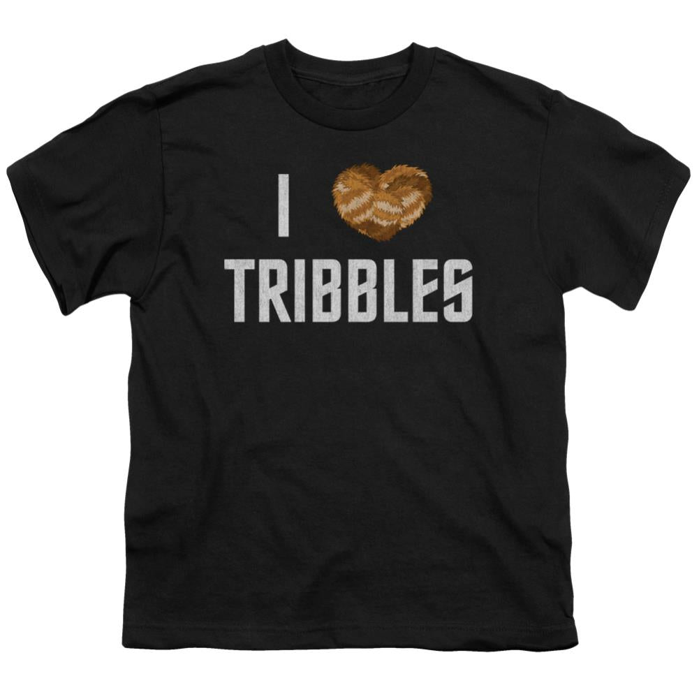 Star Trek I Heart Tribbles Youth 18/1 100% Cotton Short-Sleeve T-Shirt